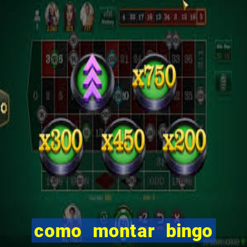 como montar bingo brinquedos toia